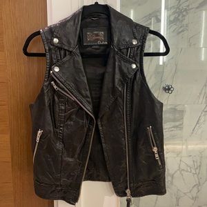 Mackage leather vest